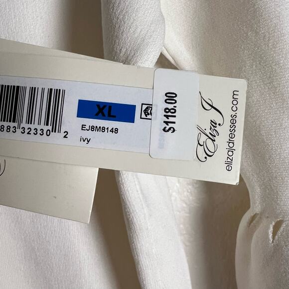 Eliza J Ivory Bell Cutout Sleeve Knit Blouse Top Size XL - Picture 8 of 9